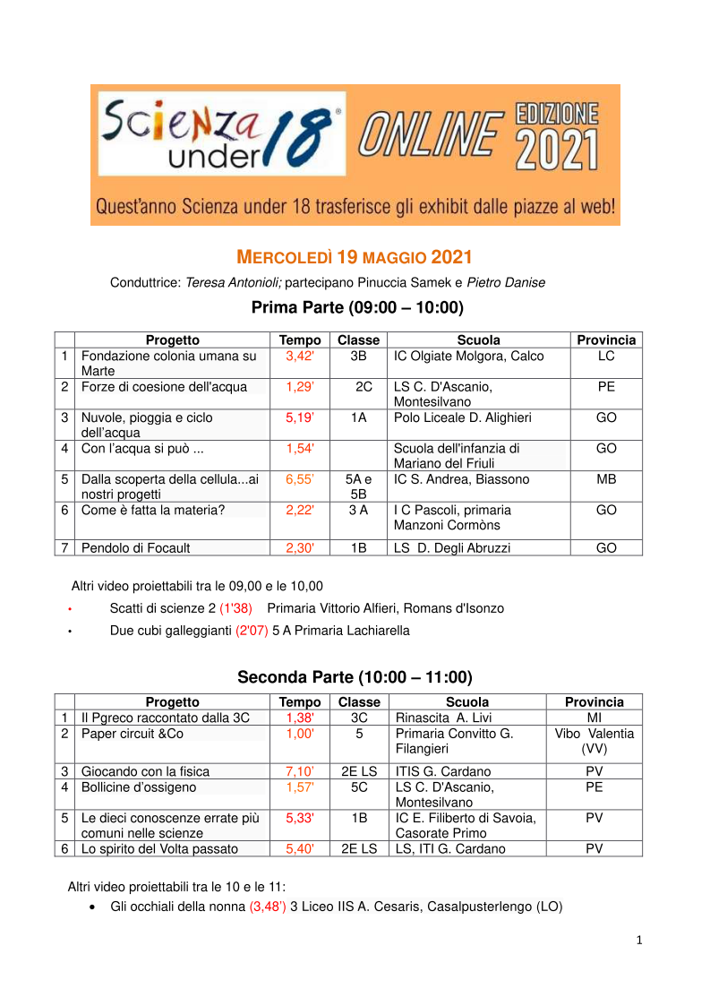 programma 19 maggio 2021 - 1